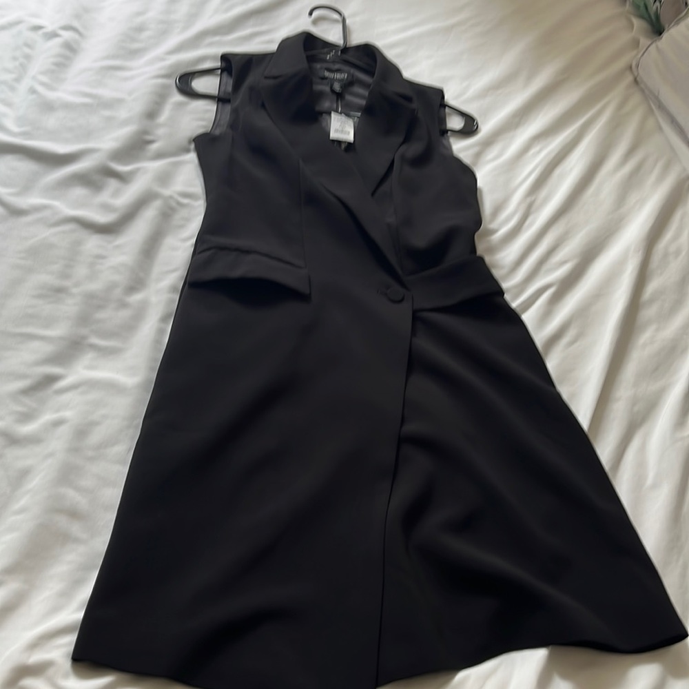 Whit House Black Market black tuxedo dress